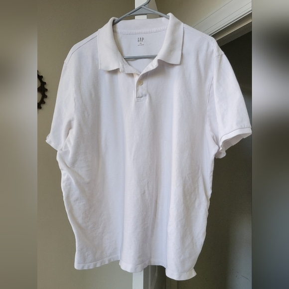Gap XXL White Polo Shirt - Picture 1 of 4